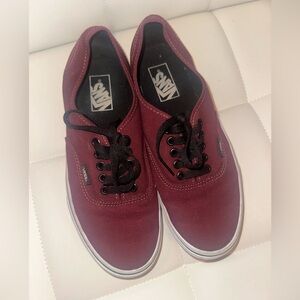 Vans wine or maroon shoes